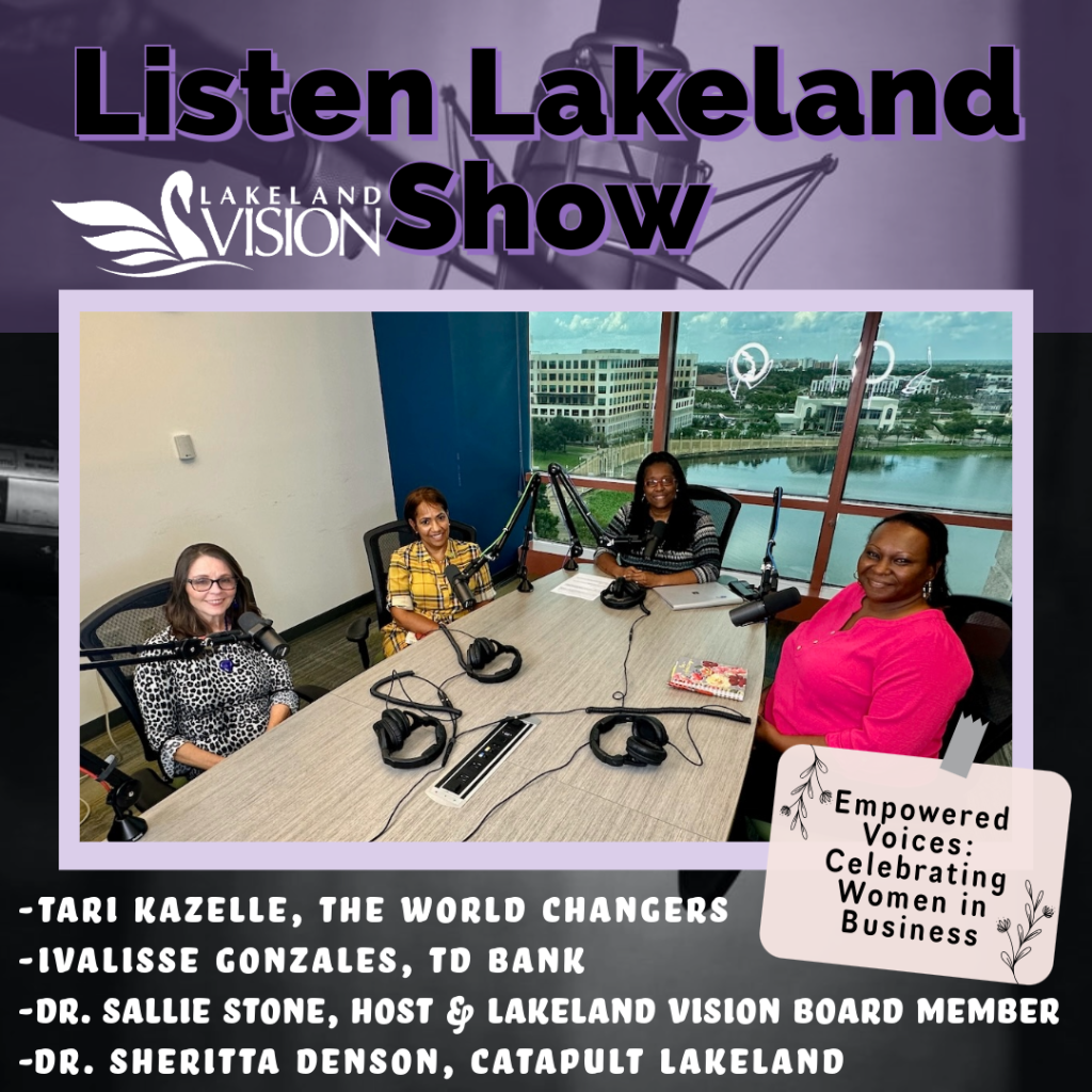 Listen Lakeland - Host: Dr. Sallie Stone. Guests: Ivalisse Gonzales, Tari Kazelle and Dr. Sheritta Denson