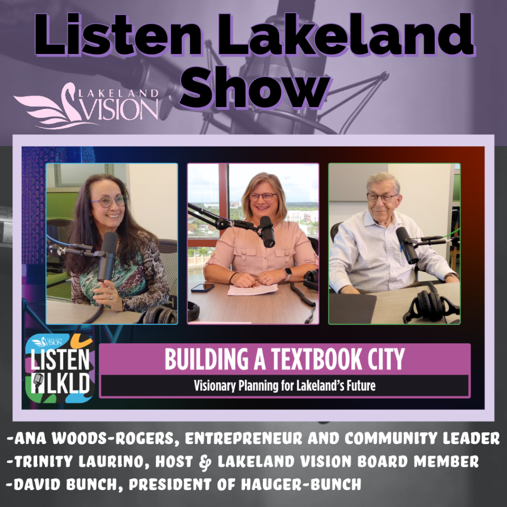 Listen Lakeland, Host – Trinity Laurino. Guests – Ana Wood-Rogers and David Bunch